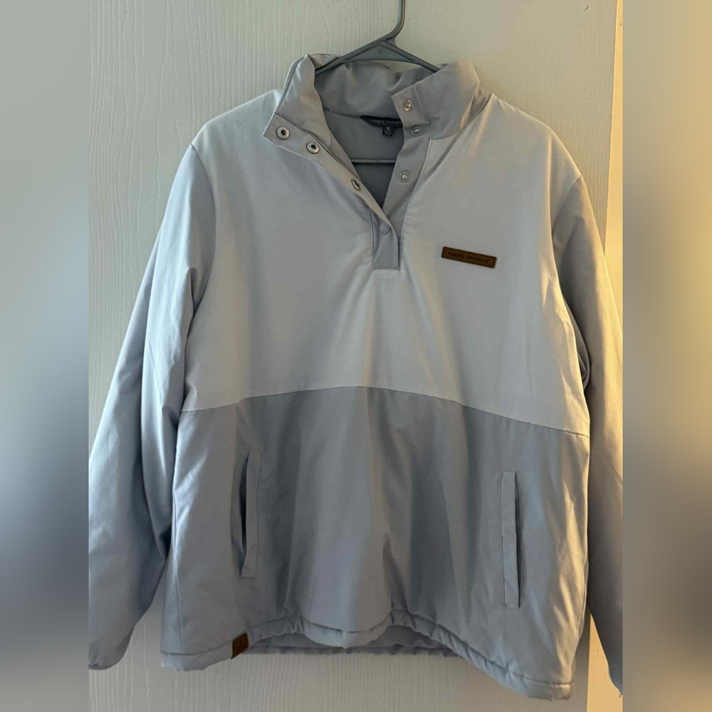 Simply Southern Women's Light Gray Windbreaker - Picture 2 of 3